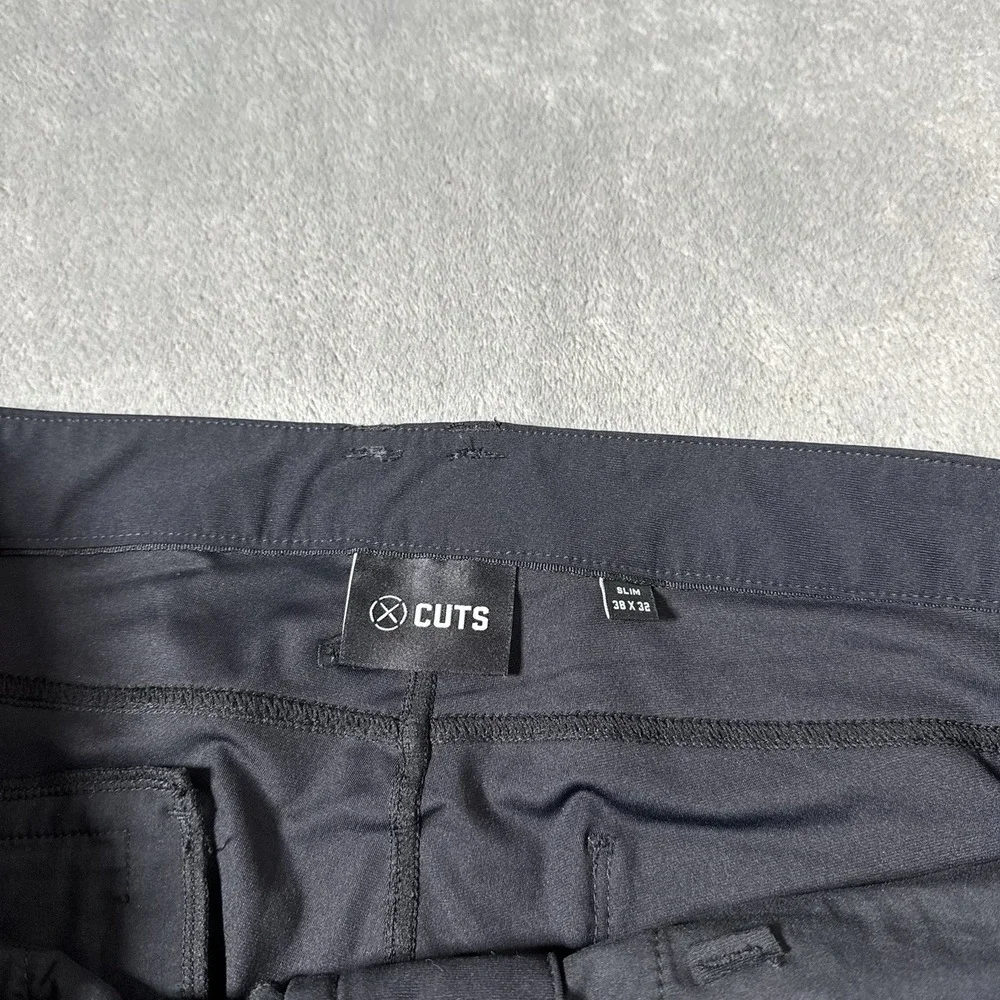 Cuts Clothing‎ Pants Mens 38x32 (38x29) Black Icon Performance Stretch Slim Fit